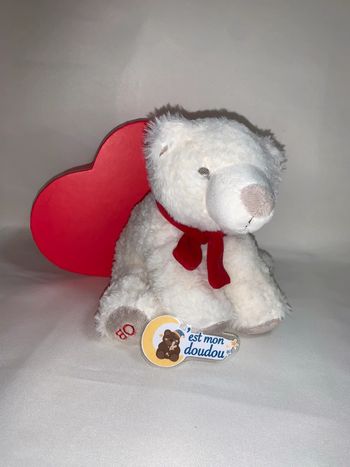 OB19 doudou ours polaire Obaibi