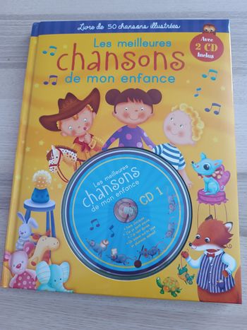 Livre "mes meilleures chansons de mon enfance" + 2cd