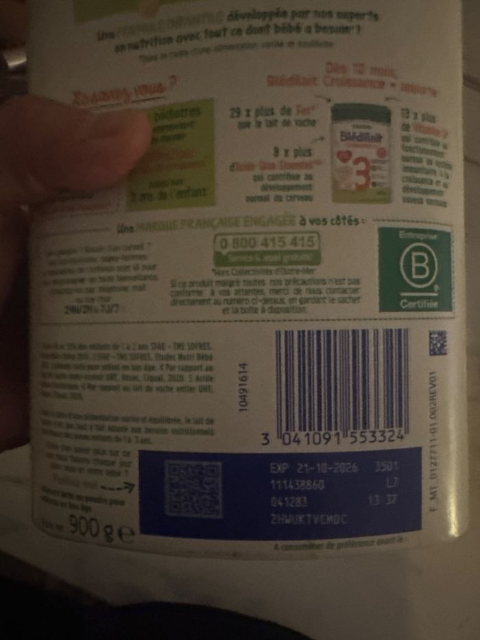 Boîte lait infantile - photo numéro 2