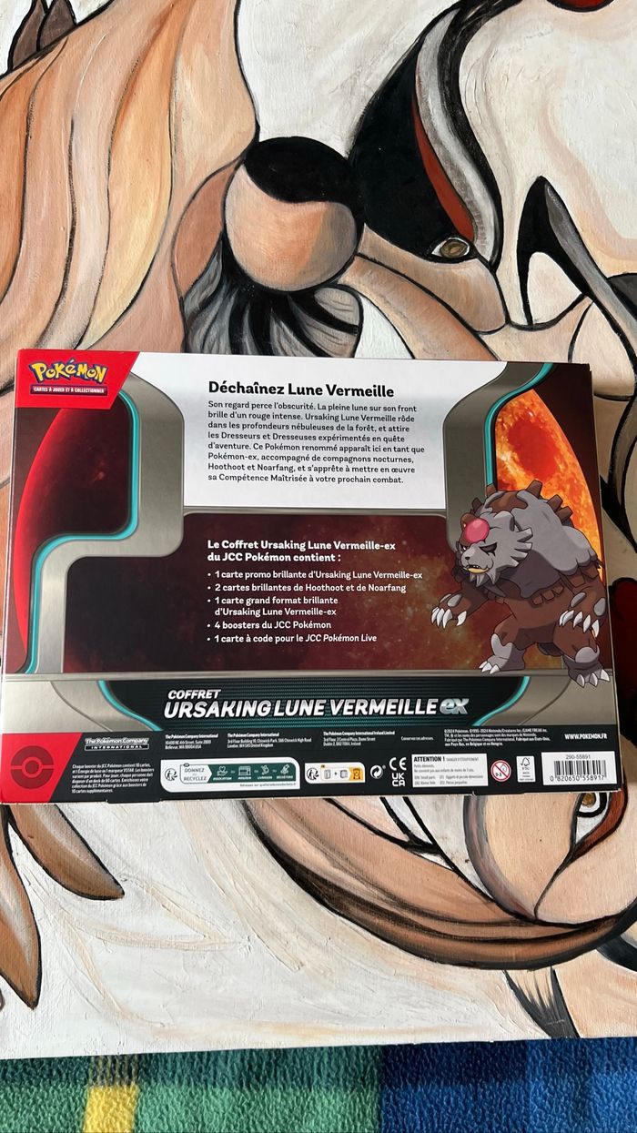 Coffret Pokémon Ursaking lune Vermeille Ex - photo numéro 4