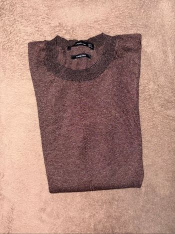Pull léger Zara femme taille S marron en très bon état.