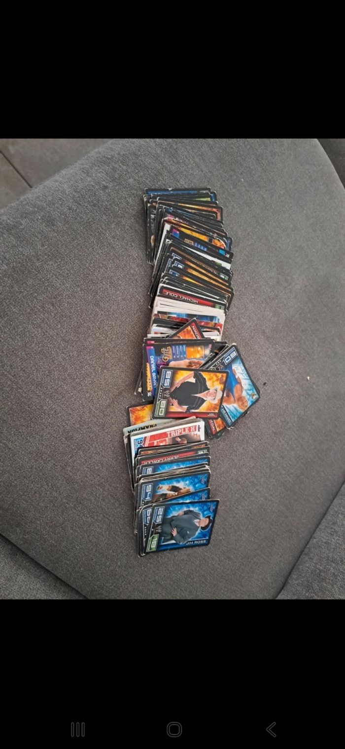 Lot de cartes de catch