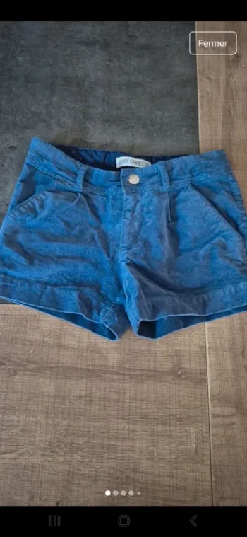 Short chino fille
