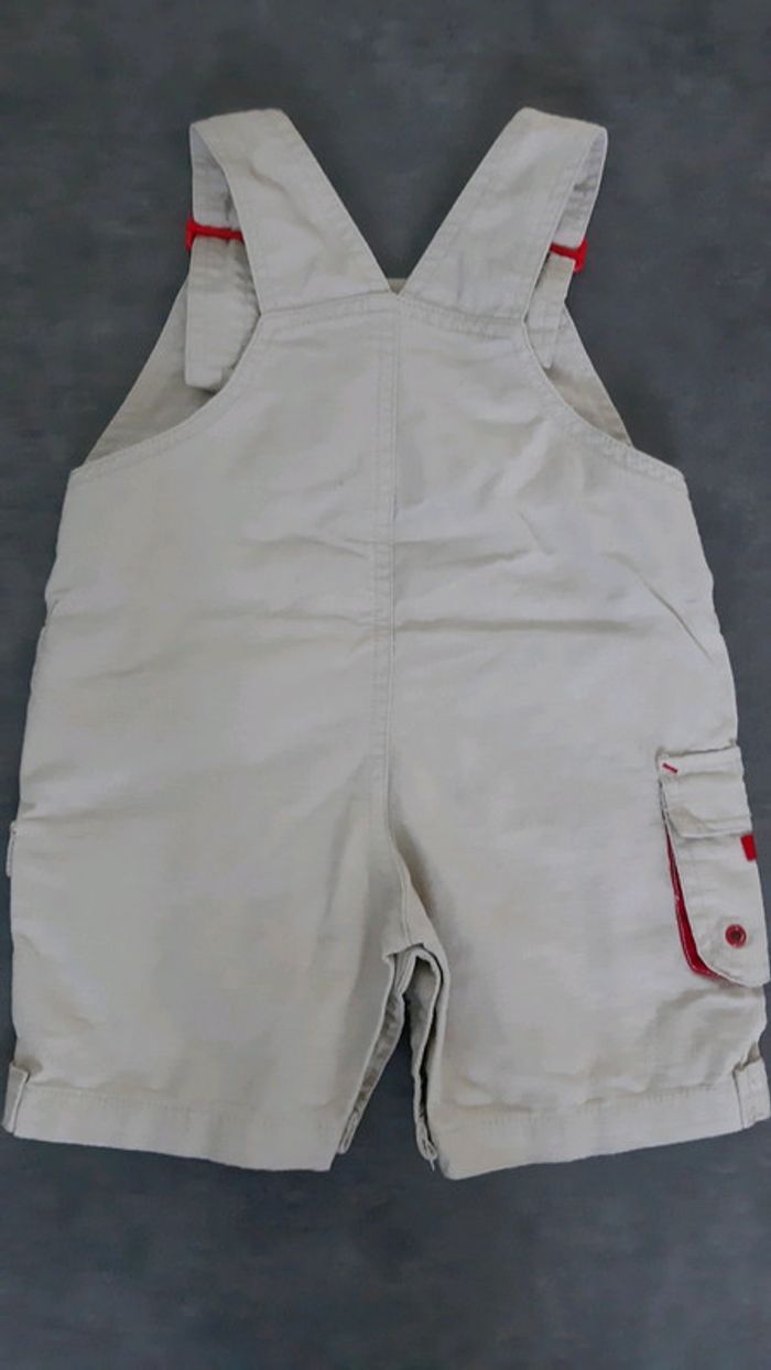 Salopette short garçon 100% coton - photo numéro 3