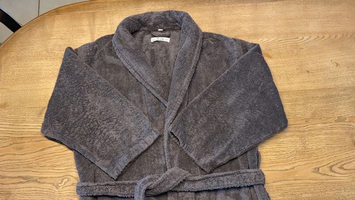 Peignoir homme gris foncé