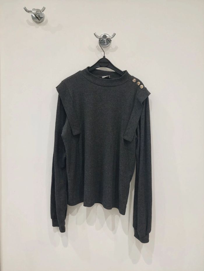 Pull gris femme t38