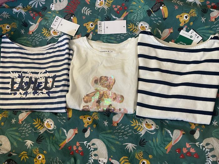Lot de 3 tee shirts manches longues 8 ans - photo numéro 2
