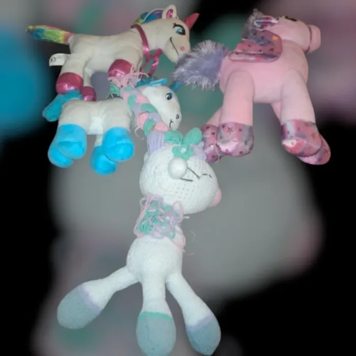 Lot de peluche licorne
