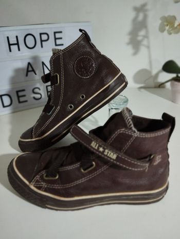Baskets montantes cuir Converse à scratch pointure 40