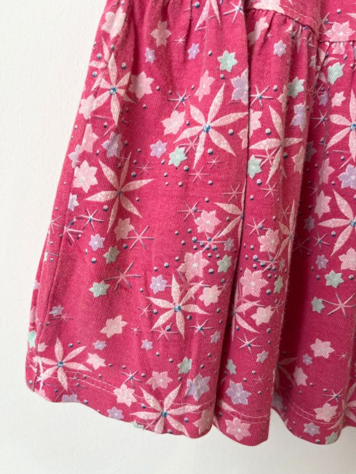 Jupe courte légère et fluide rose à fleurs - Disney 6 ans - photo numéro 4