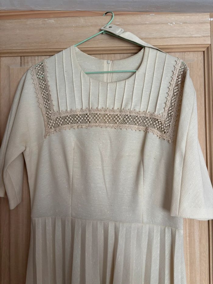 Robe vintage ancienne 38-40 avec ceinture - photo numéro 2