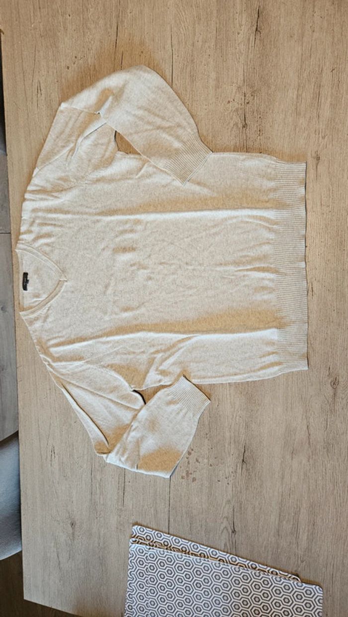 Pull léger à manches longues, pour homme, col V, peu mis, Tex Man,L - photo numéro 2
