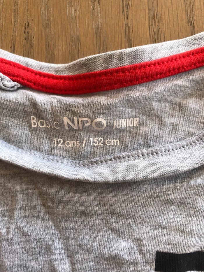 T-shirt gris 12 ans - photo numéro 2