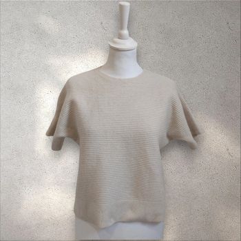 Pull crème manches courtes chaud et doux united colors of Benetton