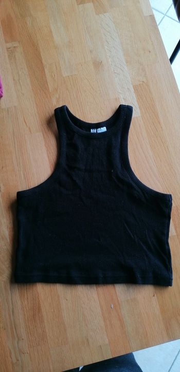 Top court noir H&M taille S 