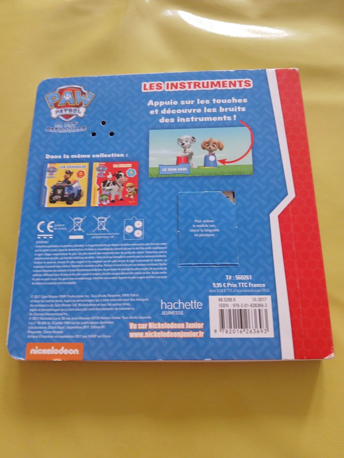 livre sonores pat patrouille les instruments - photo numéro 2