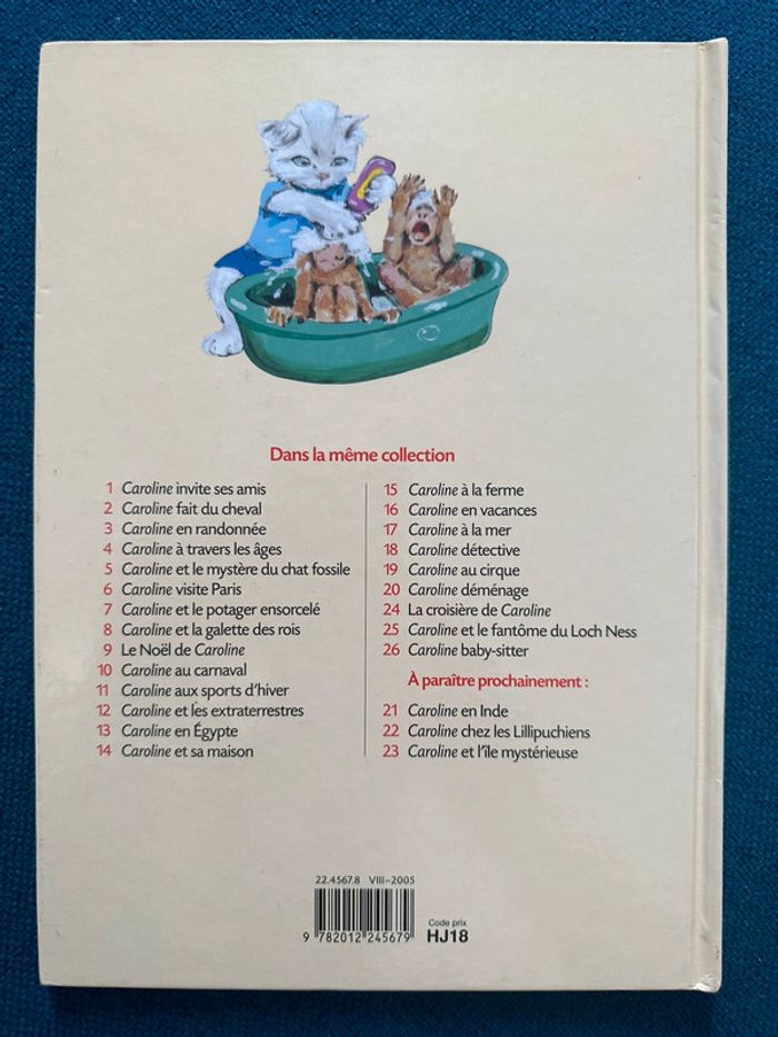 Livre Caroline baby-sitter Pierre Probst enfants singes Maki édition limitée bd album probst - photo numéro 2