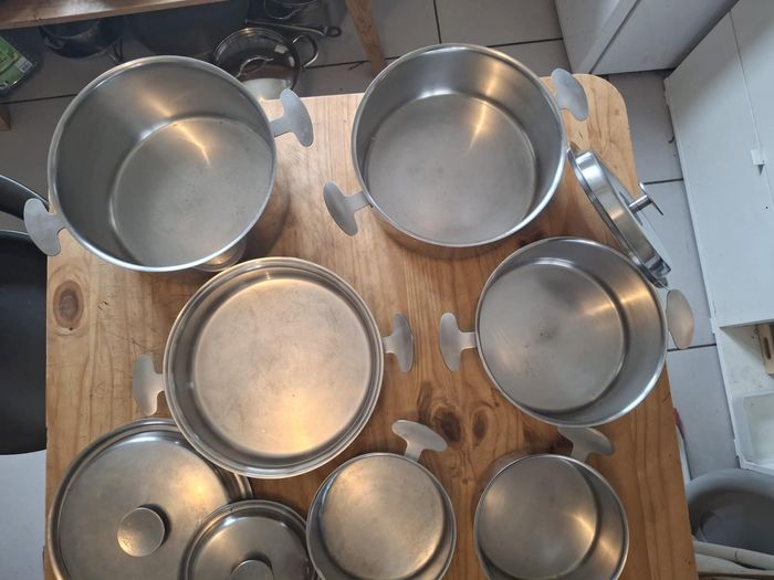 Batterie de cuisine vanstahl en inox 18/10 triple fond cuivre-inox - photo numéro 3