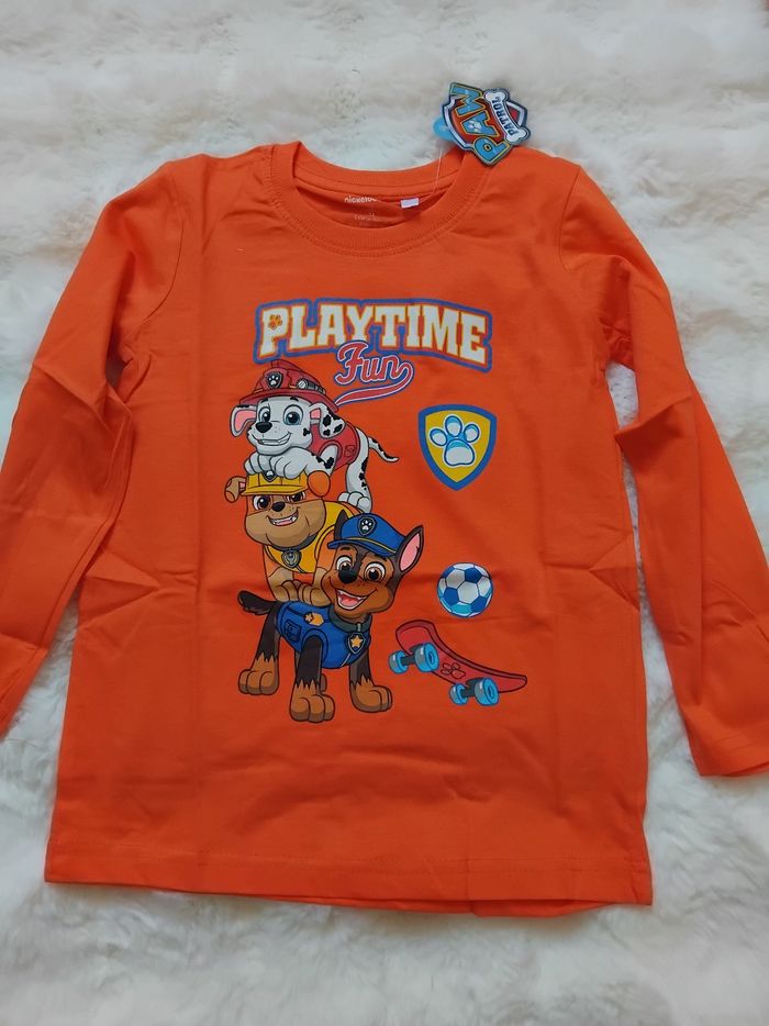 Tee-shirt manches longues paw patrol, 7 ans