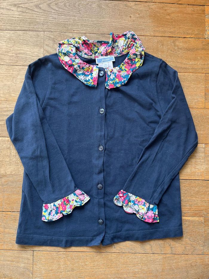 Tee-shirt marine et liberty Jacadi 5 ans