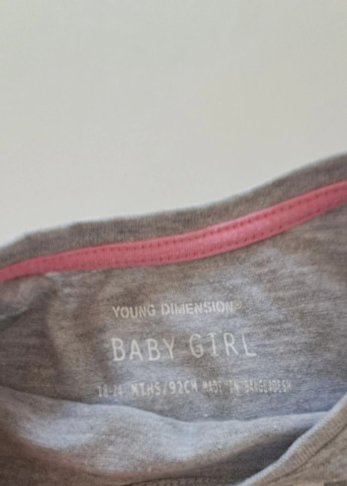 Lot de 3 tee-shirts manches longues fille 18 mois - photo numéro 4