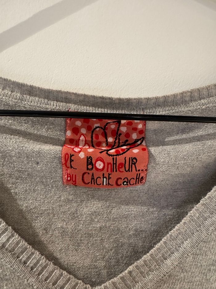 Pull gris clair - Cache Cache - photo numéro 3