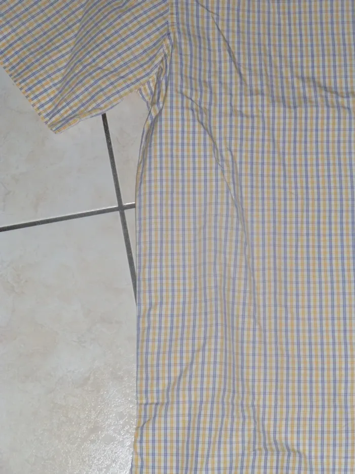 chemise manche courte Mise au Green rayé double retors M - photo numéro 4