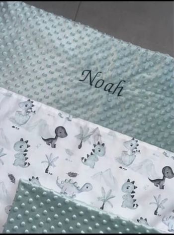 Couverture bébé dinosaure 