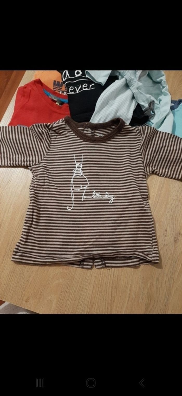 Lot de 8 t-shirt manches longues 12 mois - photo numéro 5