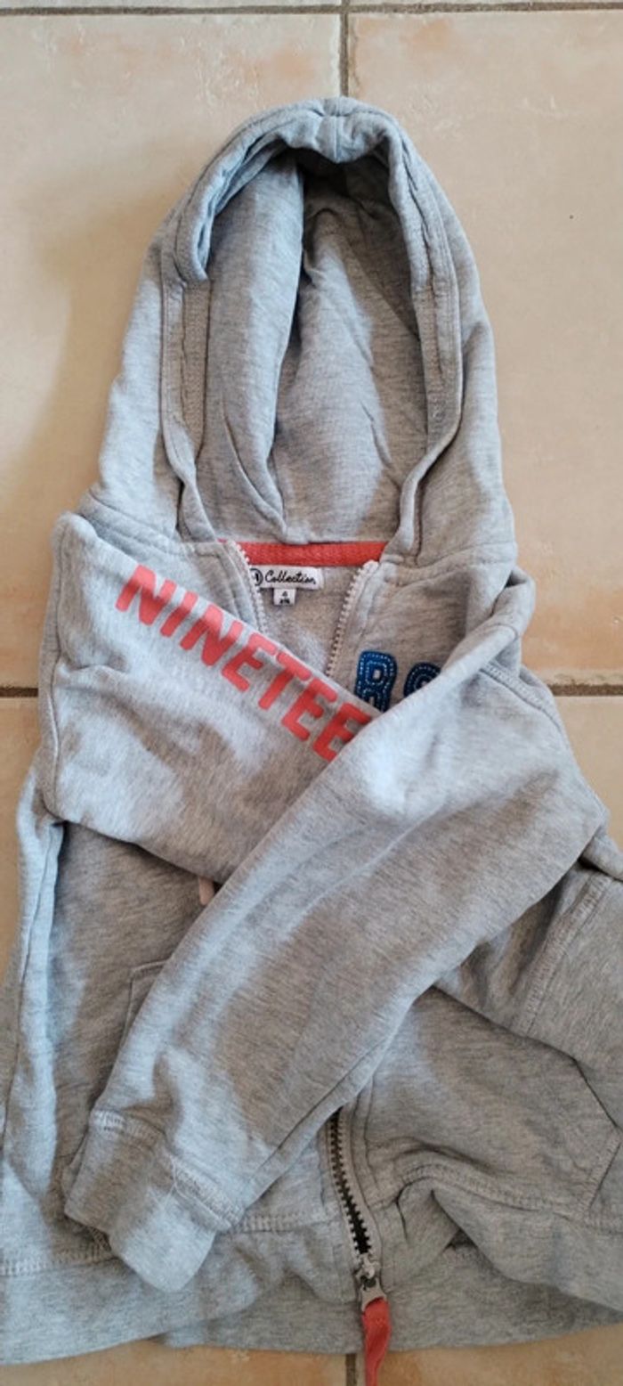 Veste zippé grise - photo numéro 5