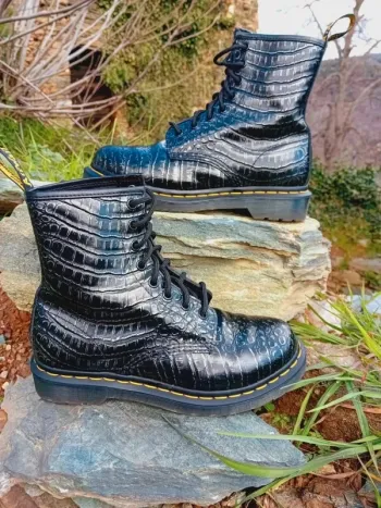 Dr. Martens cuir wild croc effet croco 🐊 38
