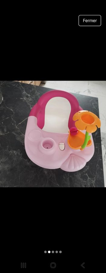 Siège de bain  rose