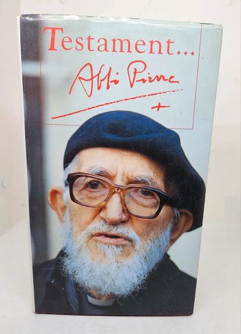 "Testament", Abbé Pierre.
192 pages. 
ISBN : 2.7242.8103.9
