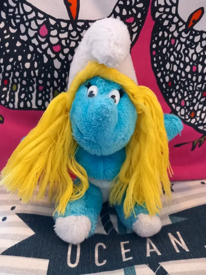 3 peluches vintages schtroumpf - photo numéro 10