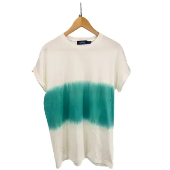 T-shirt tie and dye bleu turquoise /blanc oversize - Taille M - topman - Neuf A351