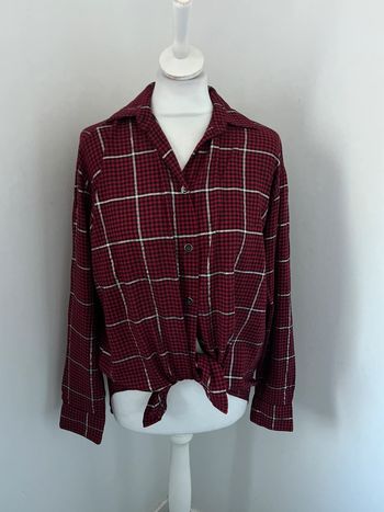 Chemise à carreaux rouge et noir The kooples S