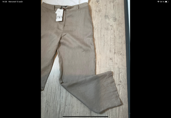ZARA pantalon lin - photo numéro 5