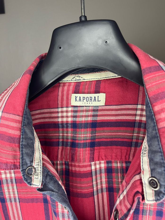 Chemise kaporal rouge et bleu - photo numéro 4