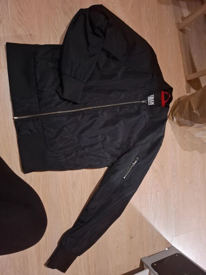 Veste noir longue manche homme urban classics - photo numéro 2