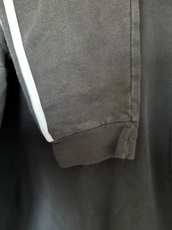 Sweat Adidas noir à bandes blanches – Taille L – Bon état - photo numéro 4