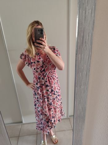 Robe fleurie rose 