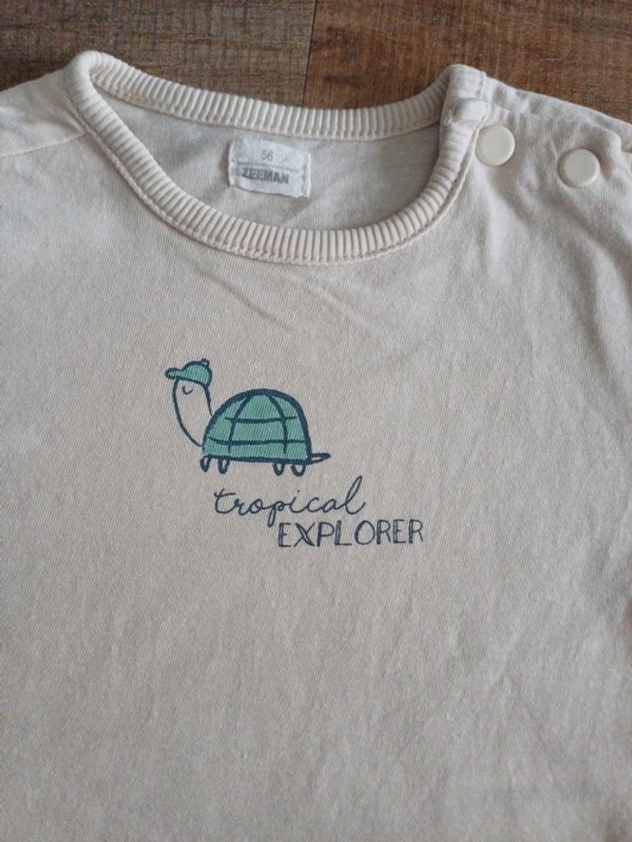 Tee shirt Tortue Zeeman 1 mois - photo numéro 2