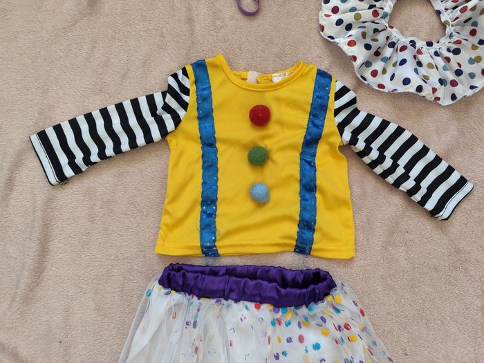 Déguisement clown/ 6/12 mois 👣 - photo numéro 3