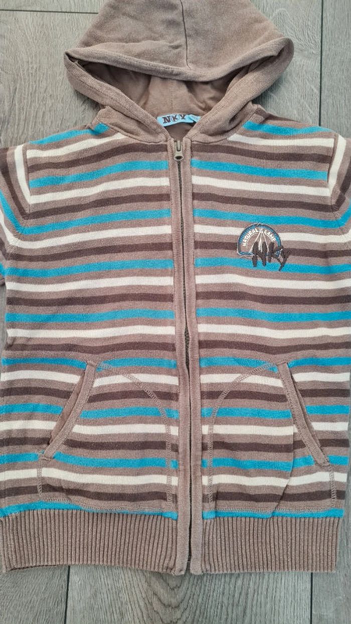 Sweat zippé à capuche NKY 10 ans - photo numéro 2