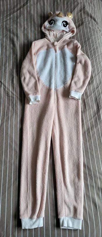 Combinaison pyjama combipyjama licorne ailes dorées 7-8 ans Tex