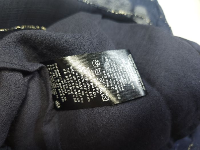 Robe Zadig & Voltaire "Racy Metal" Bleu Marine Rayures Dorées - Taille M - photo numéro 10