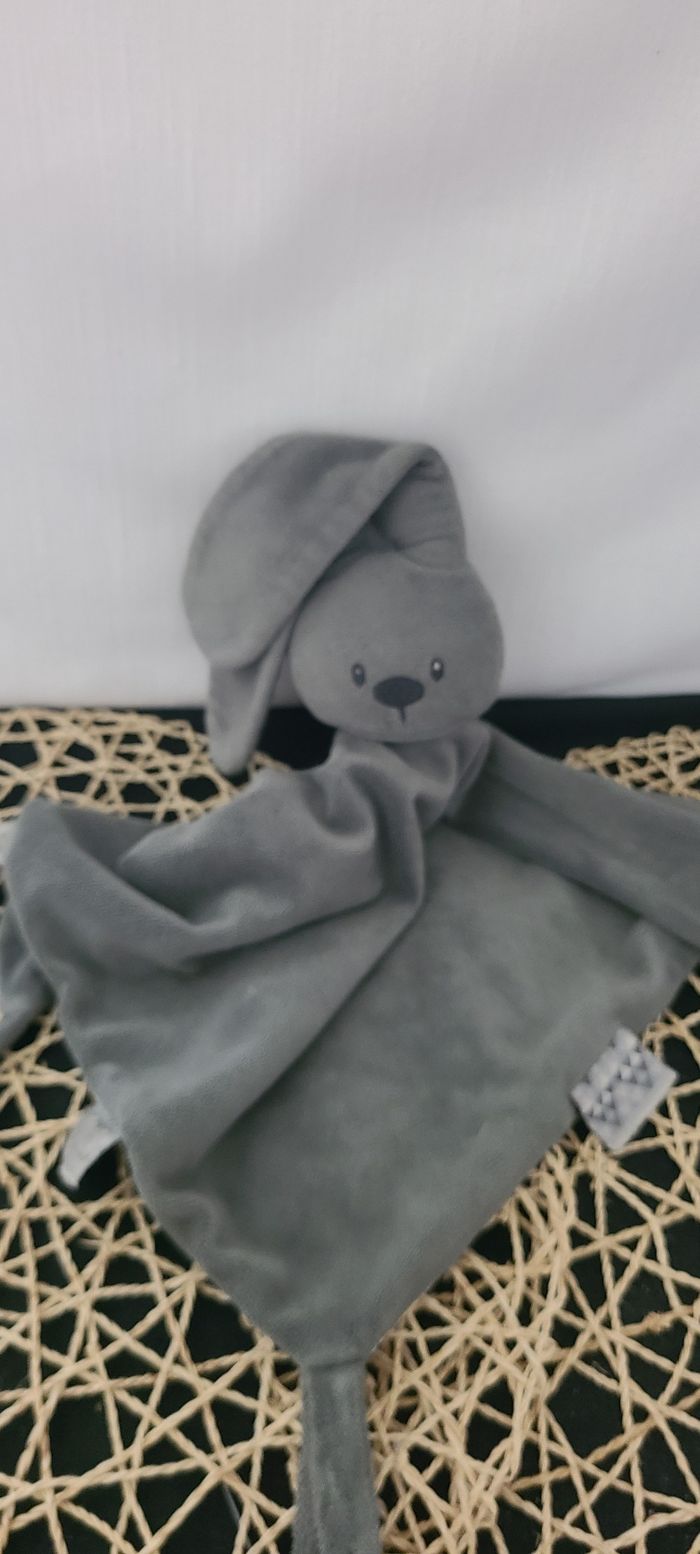 DOUDOU PLAT NATTOU LAPIN LAPIDOU GRIS ANTHRACITE - photo numéro 4