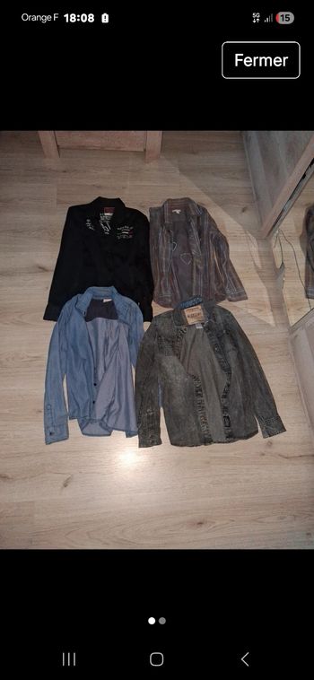 Lot de 6 chemises taille 10 ans 