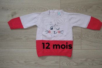 Pull manches longues, 12 mois