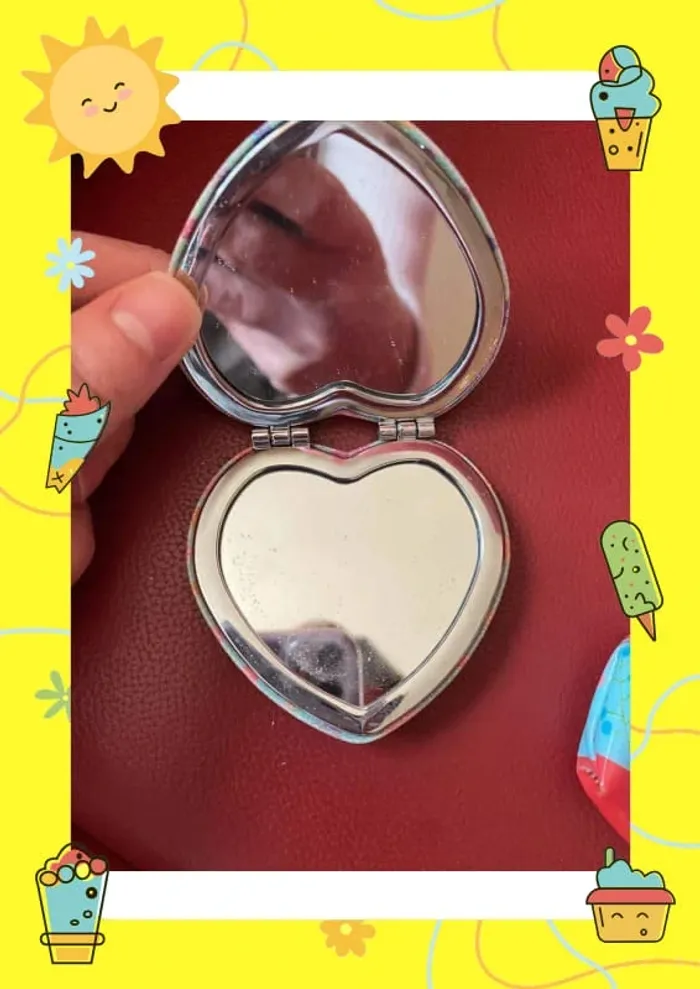 Porte monnaie Elsa Anna miroir cœur pièces - photo numéro 3